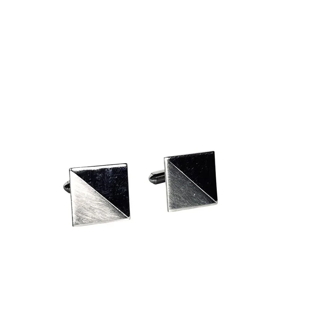 Vintage Flex Let Quality Silver Tone Cufflinks (1979)